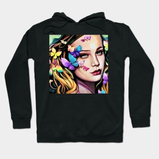 surrounded by  Butterflies Hoodie